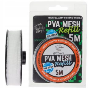 Siatka rozpuszczalna Zapas PVA tunel 25 mm x 5 m zanętowa