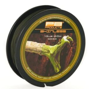Plecionka przyponowa, sztywna otulina PB Products Skinless 25lb Weed 20m